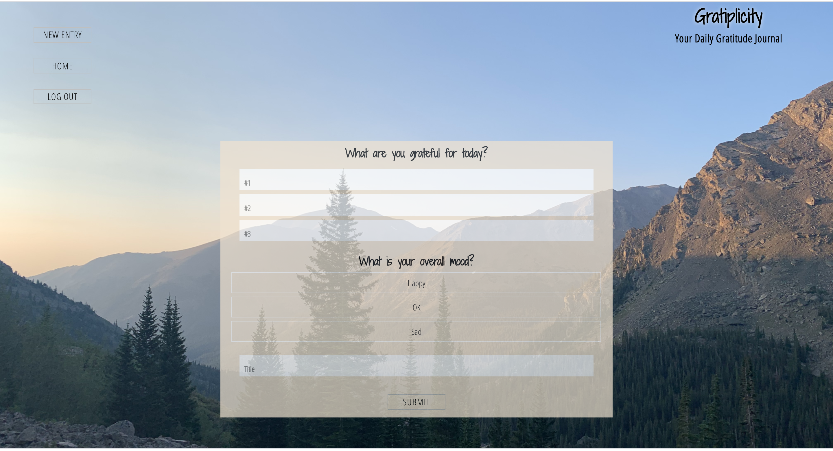 Gratiplicity gratitude journal app
