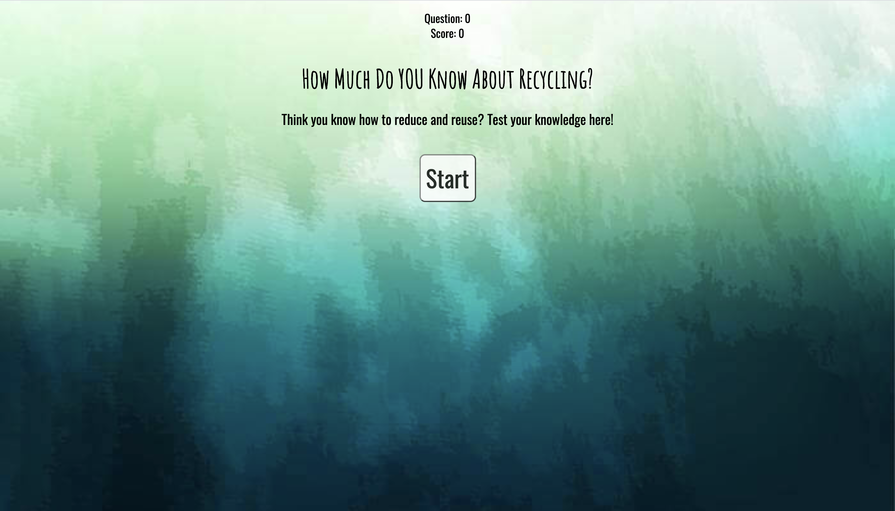 recycling quiz app